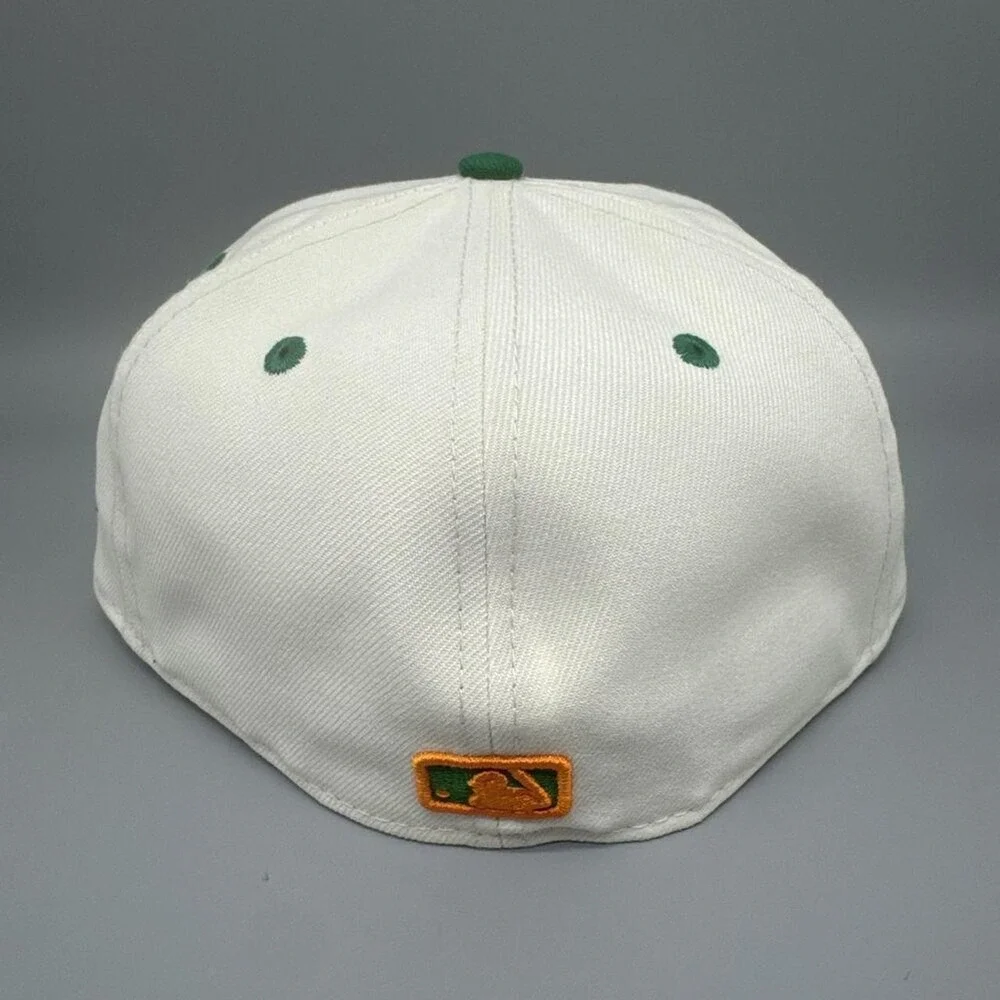 New Era 59FIFTY Fitted Hat Atlanta Braves White/Green Men's 7 1/4 – NWT